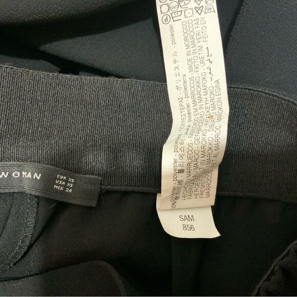 NWOT Zara Women’s Flowing Rainbow Rib Striped Elastic Waist Trousers Pride XS - Picture 11 of 11